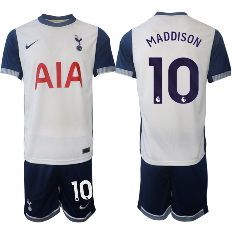 Men 2024-2025 Club Tottenham home White #10 Soccer Jerseys